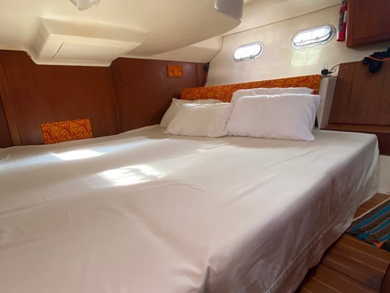 Huge master cabin on our sailboat #comfortable sailing