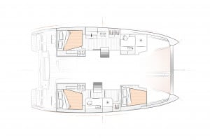 Excess 12 Catamaran Layouts - French Polynesia