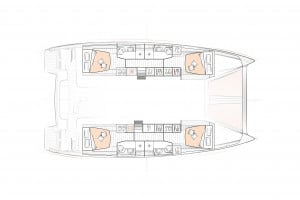 Excess 15 Catamaran Layouts - French Polynesia