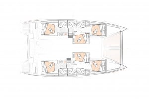 Excess 15 Catamaran Layouts - French Polynesia