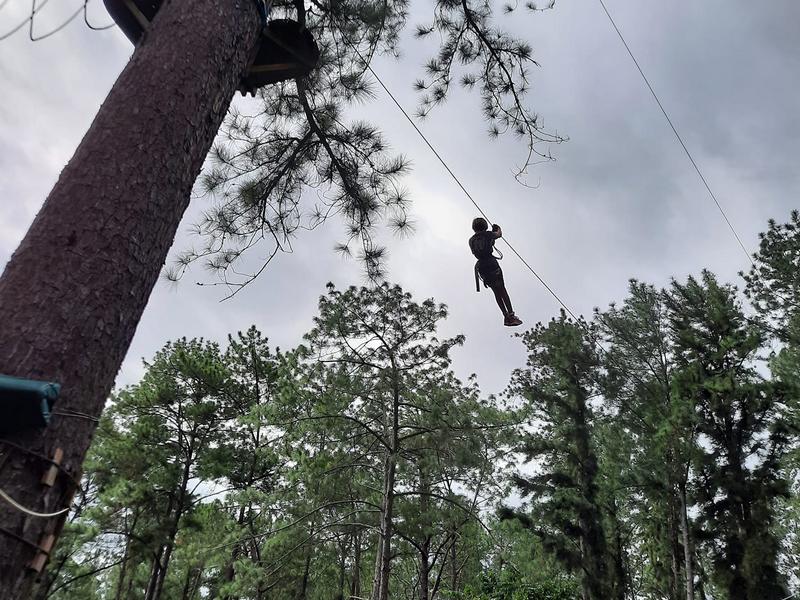 Ziplining in Moorea