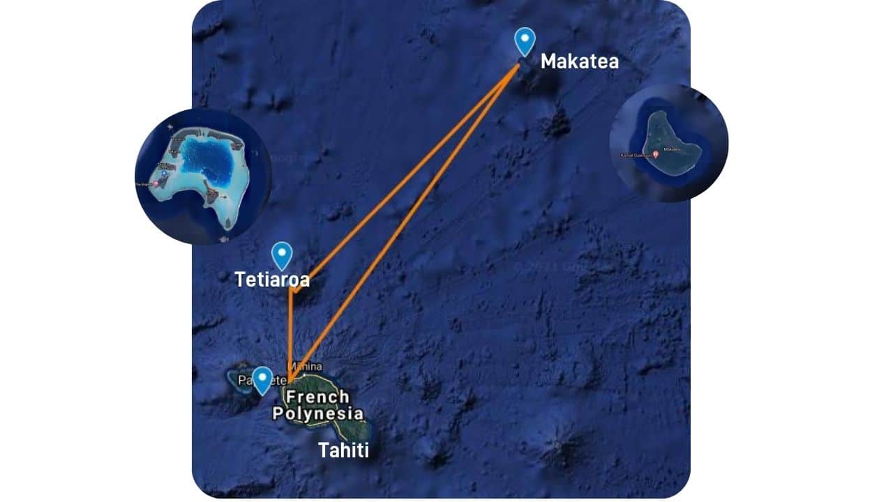 Tahiti Makatea Tetia 3 Tahiti Makatea Tetiaroa 5 day charter experience