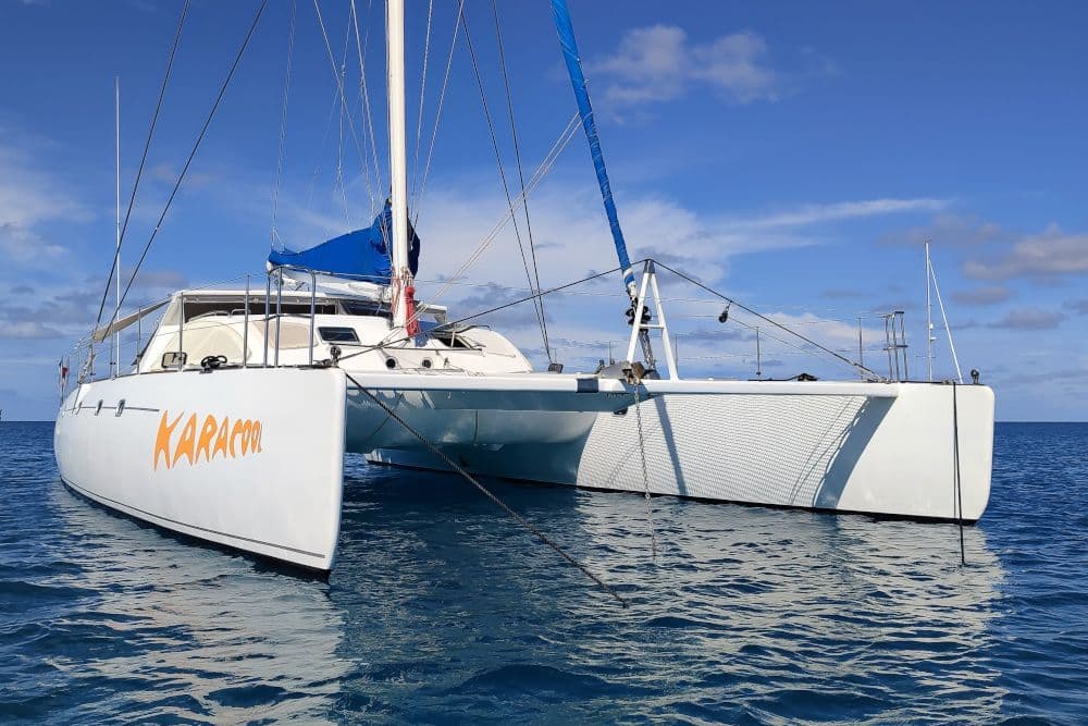Looping 16m performance catamaran for sale in Tahiti