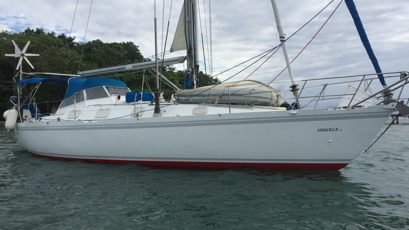 Aluminium sloop 44ft cutter lifing centreboard - Karkaila