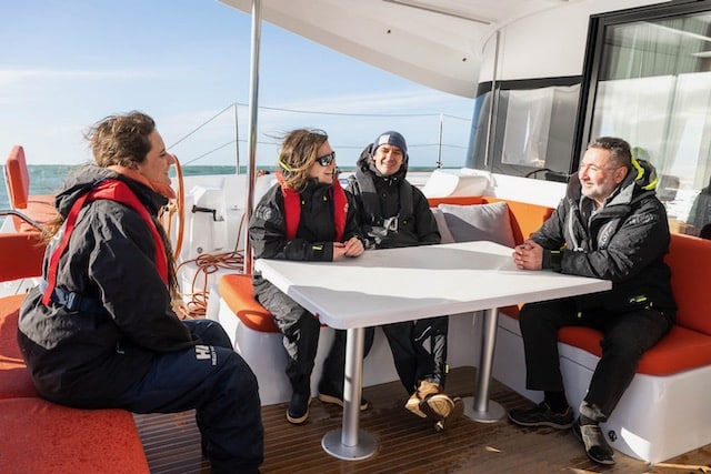 excess 14 cockpit 2 Excess 14 sailing in strong winds
