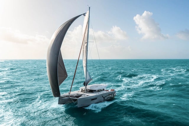 Excess 14 sailing in strong winds