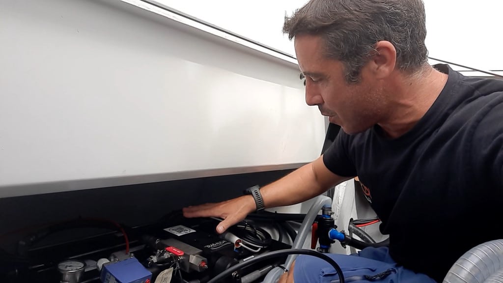 watermaker installed by Sail Tahiti on an Excess 11