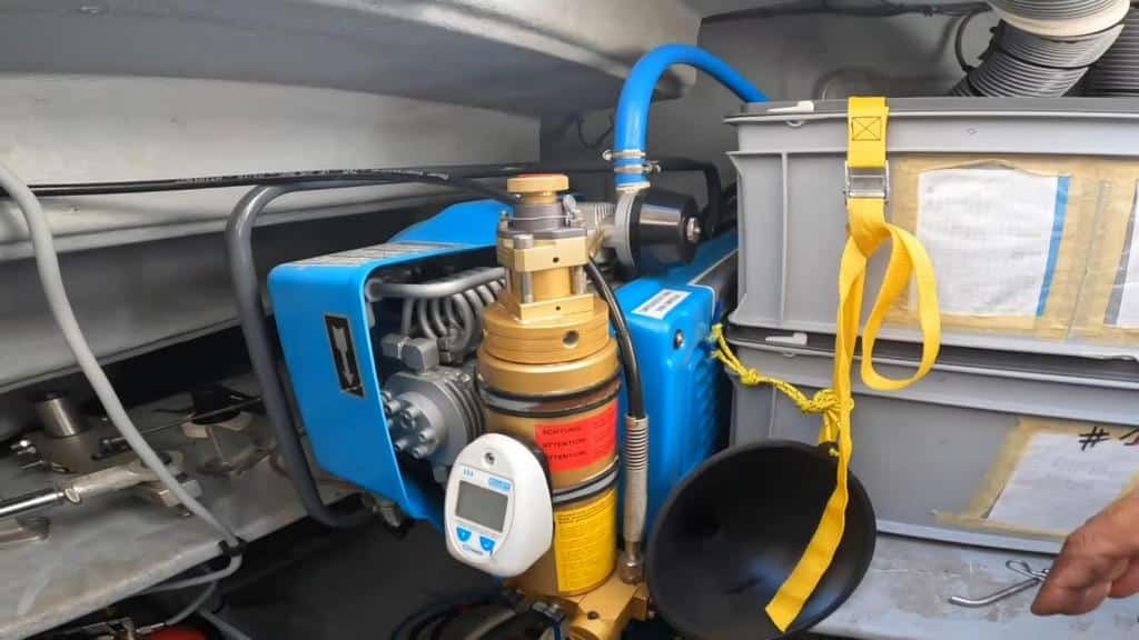 069 Privilege 5 Series 2019 – port engine room dive compressor