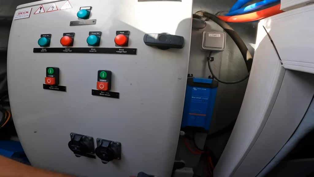 081 Privilege 5 Series 2019 – starboard engine room electrical panel