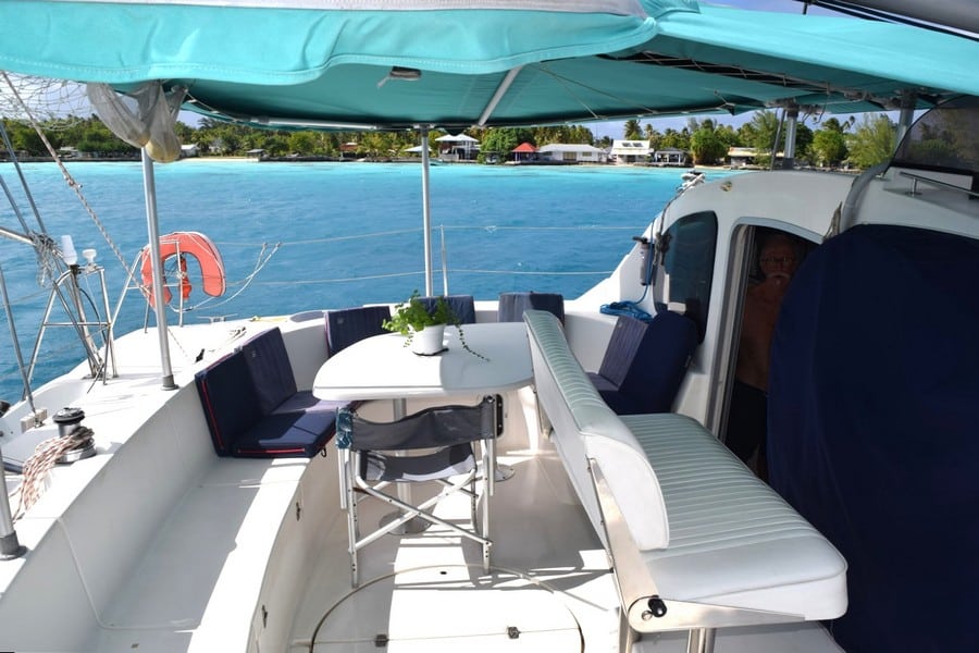 005 Fountaine Pajot Belize 43 – Cockpit 1 Fountaine Pajot Belize 43 for sale in Tahiti