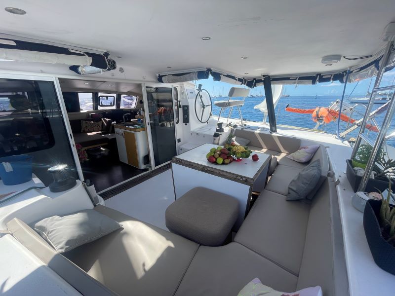 Outremer 51 cockpit 2 Outremer 51 2017 Black Mamba