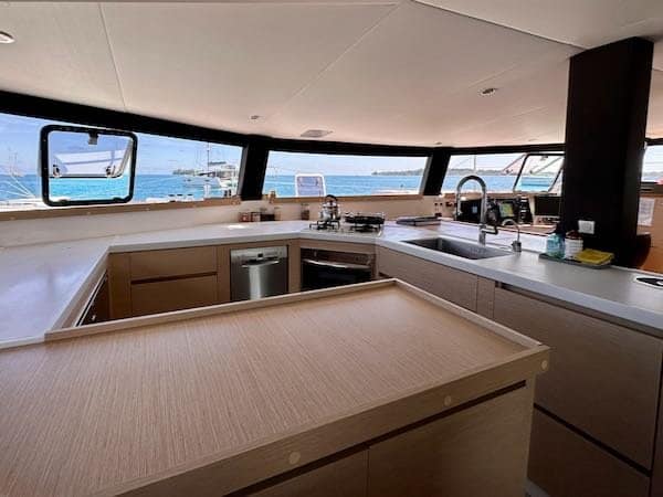 Neel 51 galley 1 Neel 51 in Tahiti
