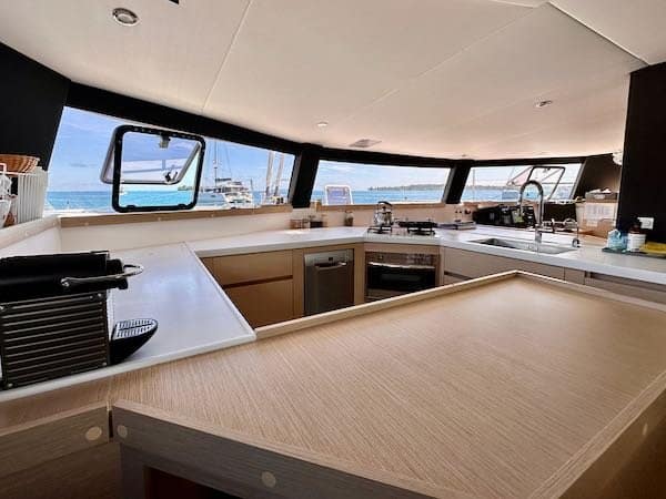 Neel 51 galley 2 Neel 51 in Tahiti