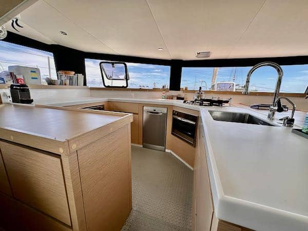 Neel 51 galley 3 Neel 51 in Tahiti