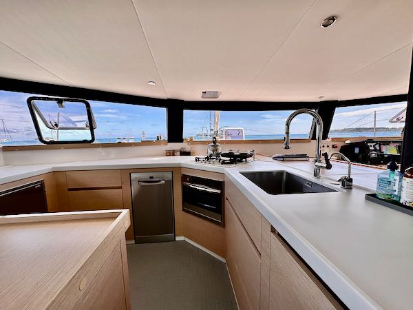 Neel 51 galley 4 Neel 51 in Tahiti