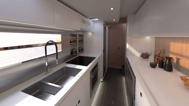 Privilège Catamarans galley Privilege 650 galley