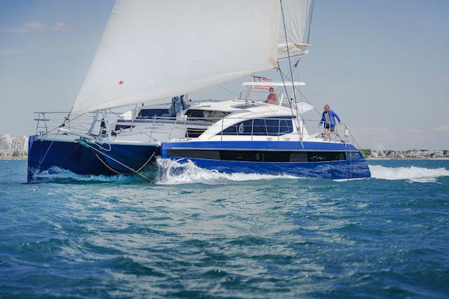 Privilege 510 catamaran luxury multihull – Photographer Ludovic FRUCHAUD IMACIS 2023 Privilège 510 sailing